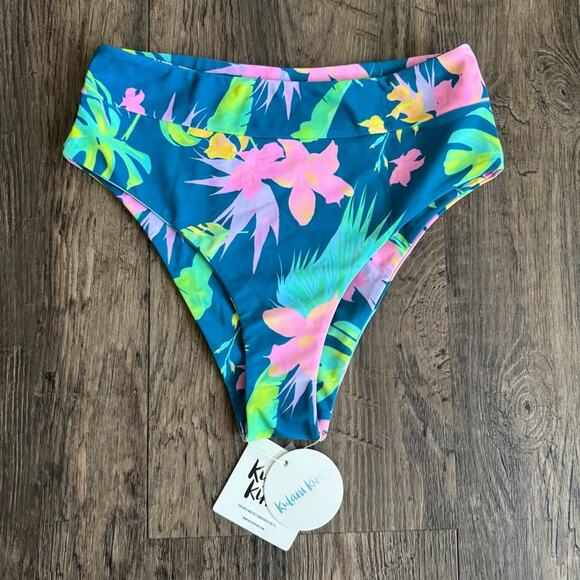 Kulani Kinis Other - NEW Kulani Kinis High Hip Bottoms in Sunset Soda M